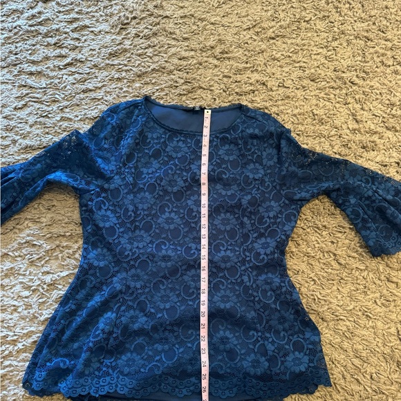 💕Host Pick💕 IMNYC Blue Lace Overlay Top - Picture 4 of 9